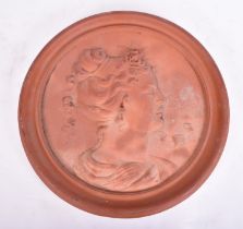 LATE 19TH CENTURY VICTORIAN TERRACOTTA WALL PLAQUE