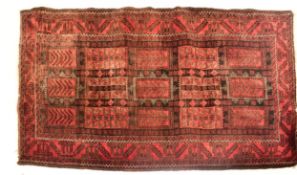20TH CENTURY CAUCASIAN WOOL KNOTTED RUG