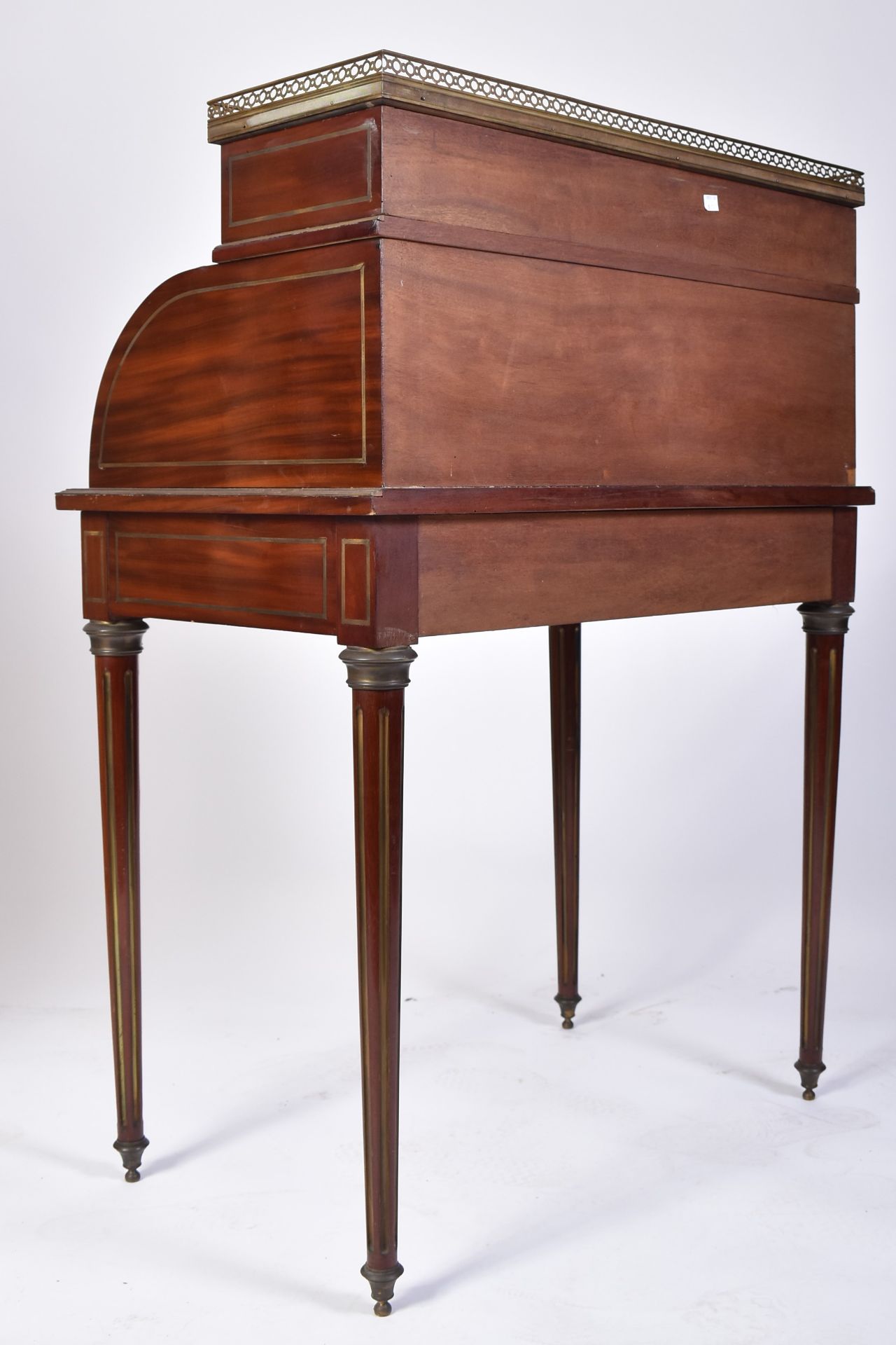 19TH CENTURY FRENCH EMPIRE MAHOGANY & MARBLE BUREAU - Image 3 of 7