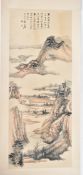 ZHANG DAQIAN (1899 - 1983) - INK & COLOUR 1940 CHINESE SCROLL