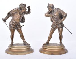 EMILE GUILLEMIN - PAIR OF 19TH CENTURY FRENCH BRONZE CAVALIERS