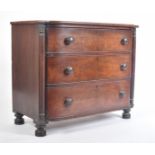 REGENCY 19TH CENTURY MAHOGANY CHEST OF DRAWERS