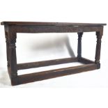 17TH CENTURY ENGLISH OAK REFECTORY DINING TABLE