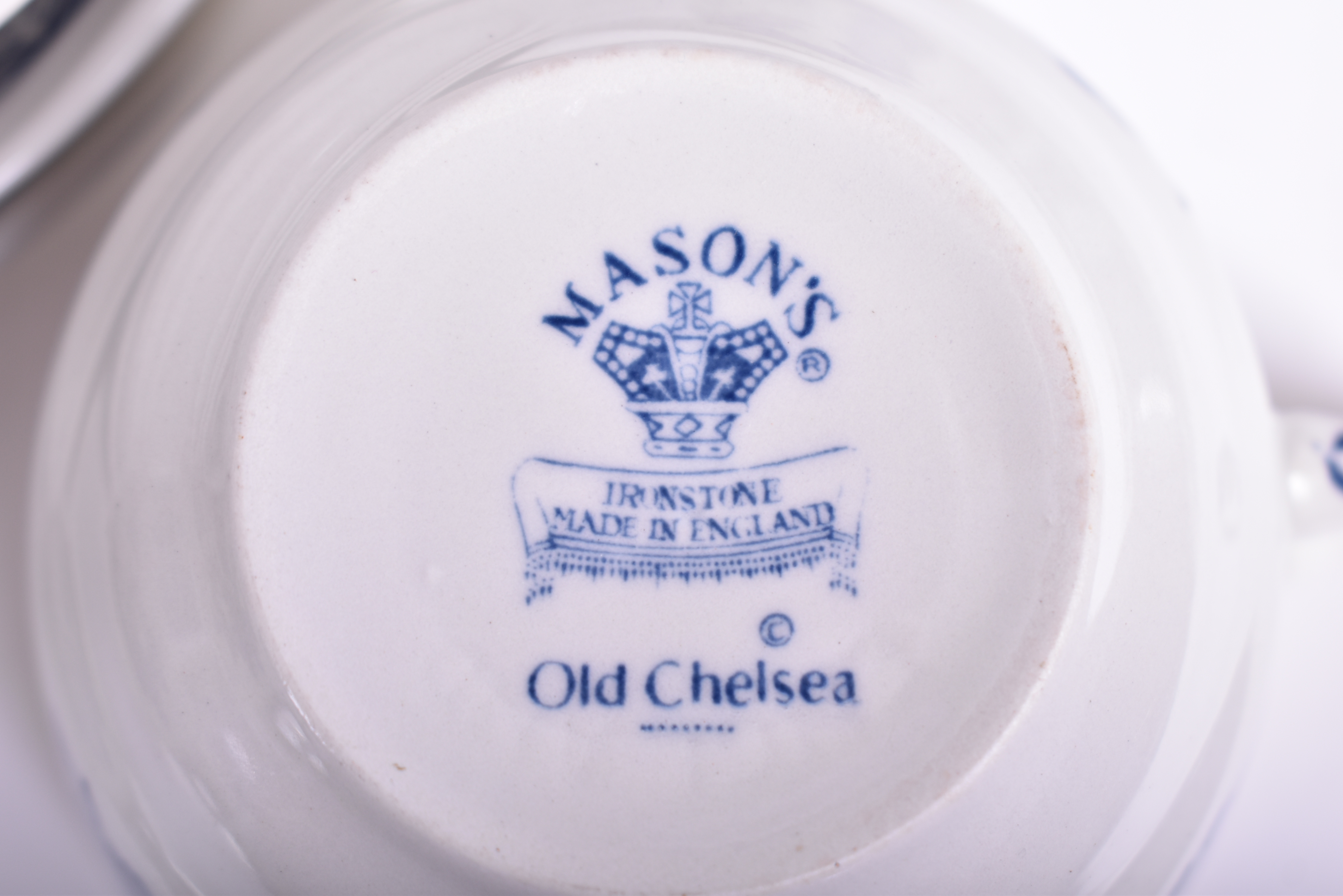 MASONS OLD CHELSEA PATTERN BLUE & WHITE DINNER SERVICE - Image 9 of 9