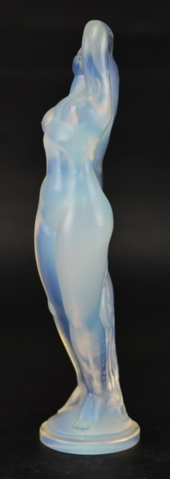 EARLY 20TH CENTURY ART DECO LALIQUE STYLE GLASS FEMALE NUDE - Bild 4 aus 6