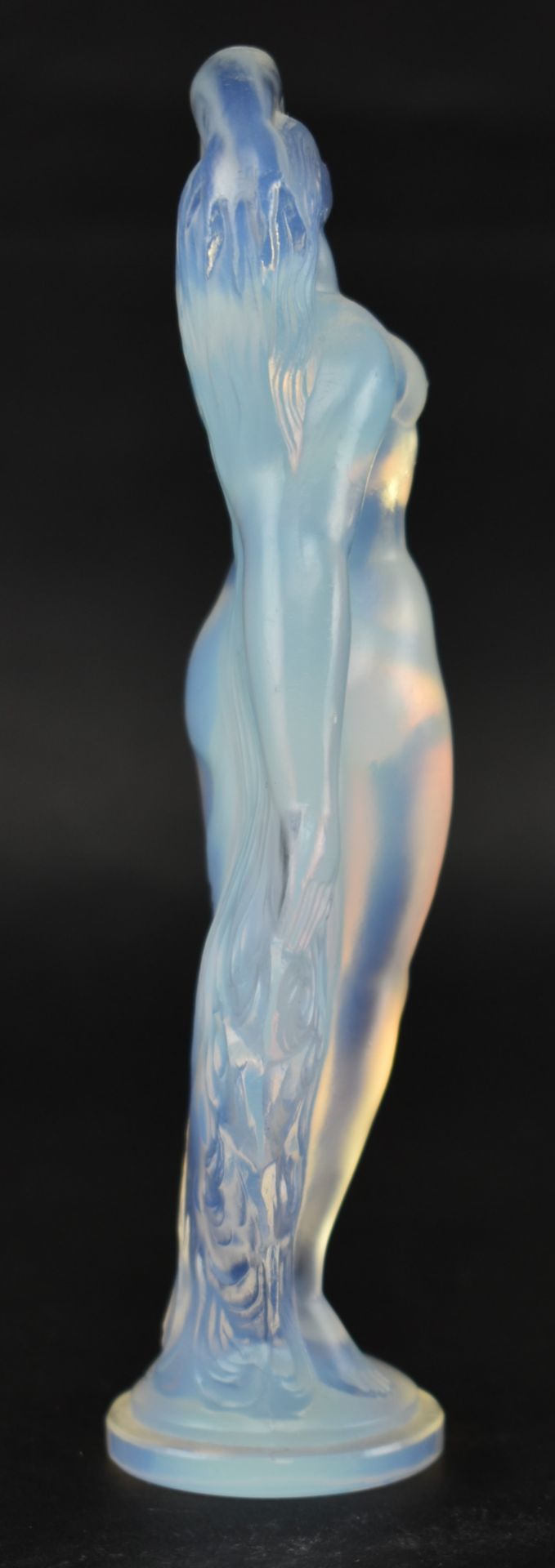 EARLY 20TH CENTURY ART DECO LALIQUE STYLE GLASS FEMALE NUDE - Bild 2 aus 6