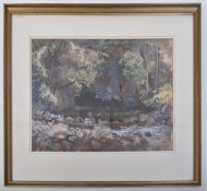 SAM DODWELL (1909 - 1990) - 1966 WATERCOLOUR ON PAPER PAINTING