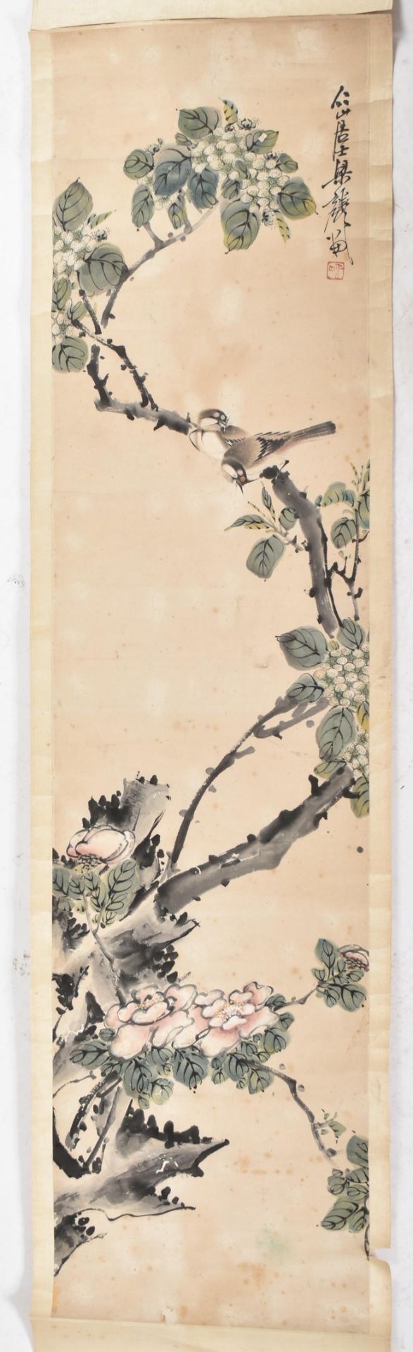 AFTER LIANG LING 梁麟（款）(MING DYNASTY) BIRDS AND FLOWERS - Image 2 of 8