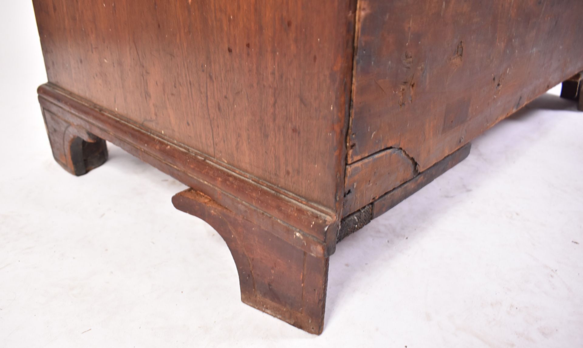 19TH CENTURY GEORGE III CUBAN MAHOGANY BUREAU DESK - Image 7 of 7