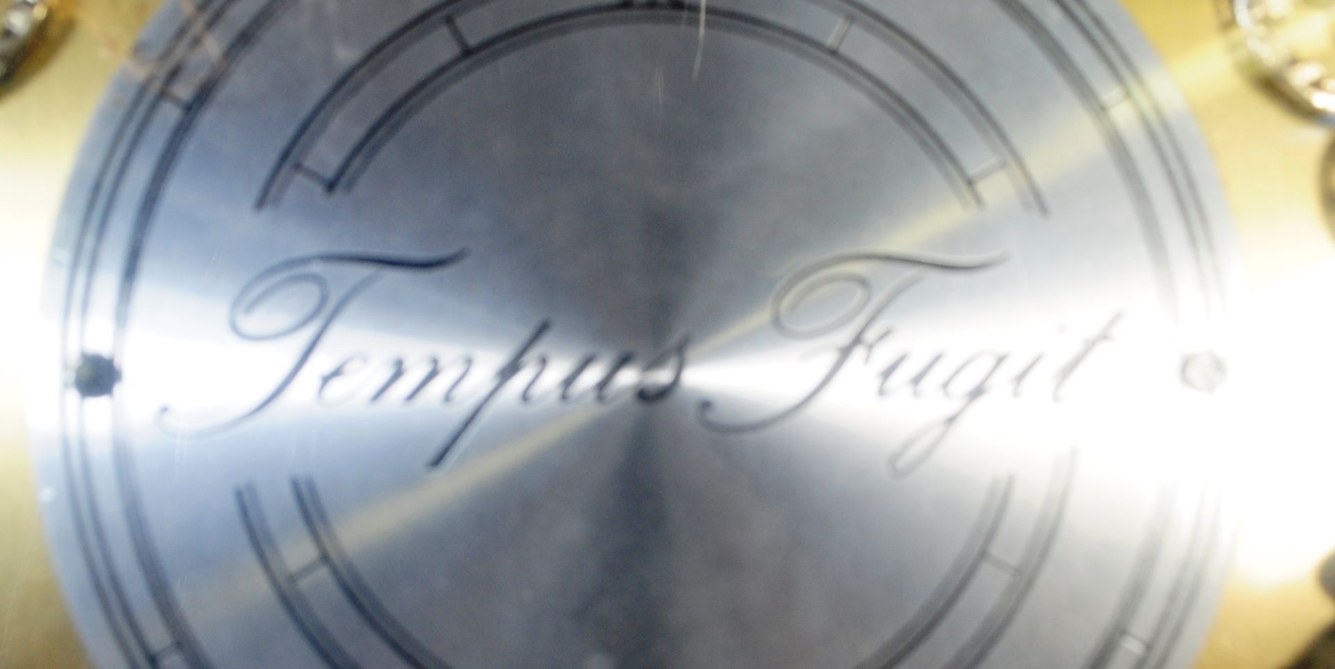 AN OAK TEMPUS FUGIT LONGCASE GRANDFATHER CLOCK - Bild 4 aus 4