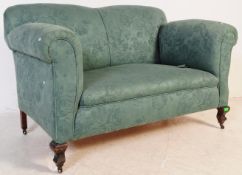 LATE 19TH CENTURY DROP ARM CHESTERFIELD SOFA SETTEE