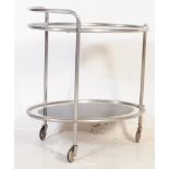 1930S ART DECO CHROME BUTLERS HOSTESS COCKTAIL TROLLEY