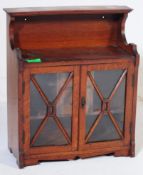 VICTORIAN 19TH CENTURY MAHOGANY HANGING BOOKCASE CABINET