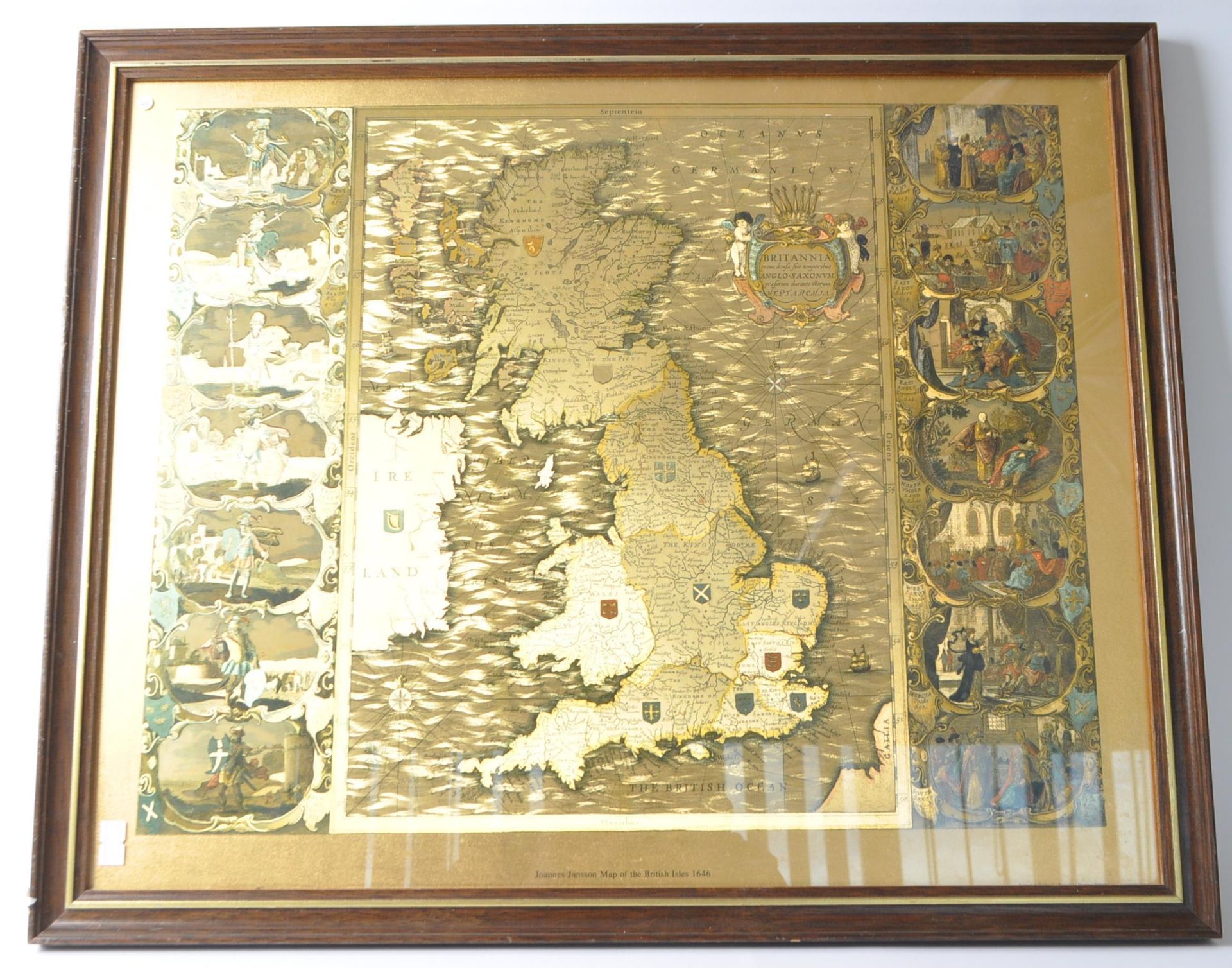 VINTAGE MAP OF THE BRITISH ISLES - JOANNES JANSSON