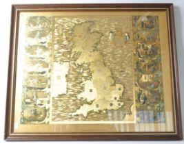 VINTAGE MAP OF THE BRITISH ISLES - JOANNES JANSSON