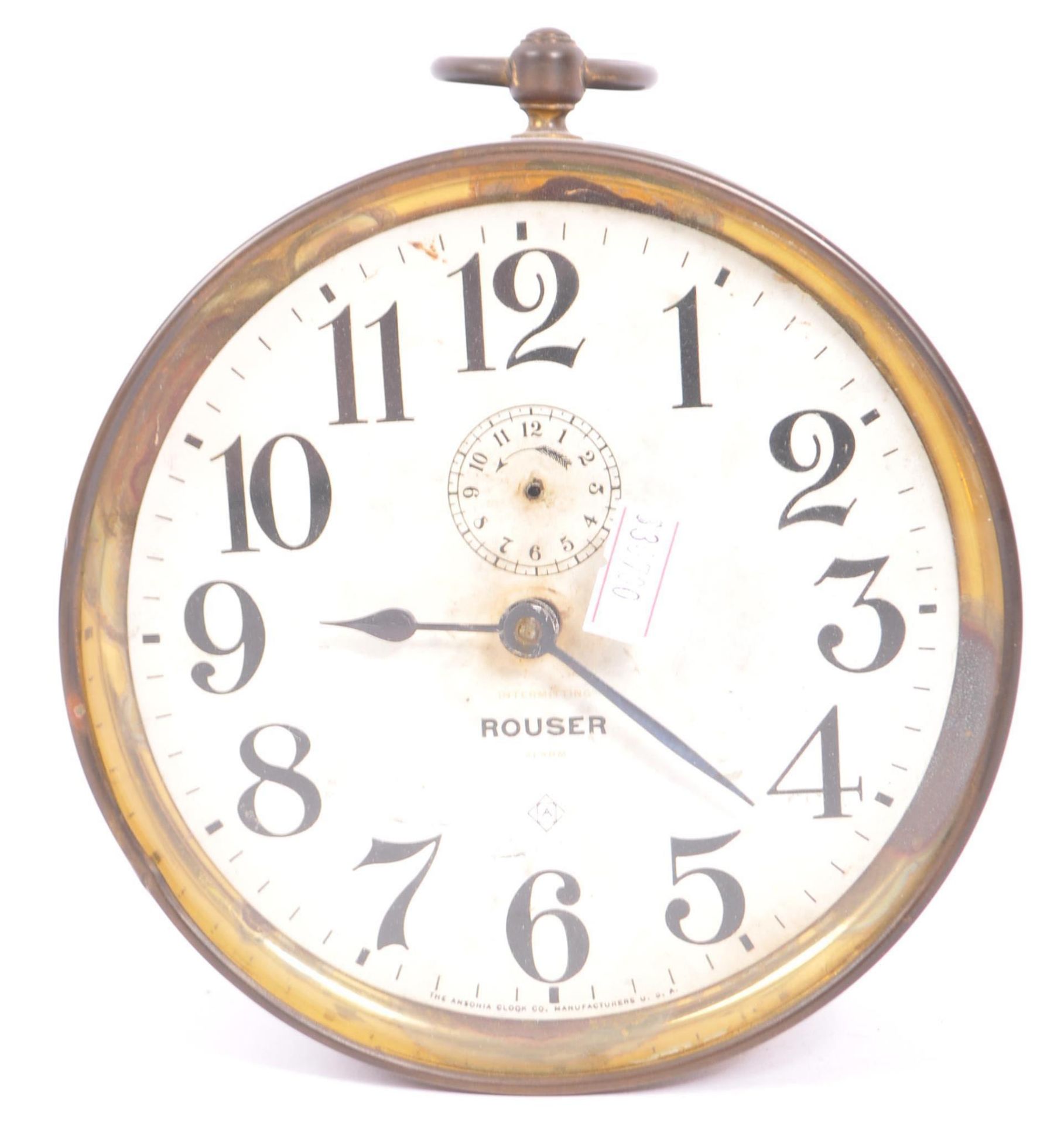 ANSONIA CLOCK CO. - AMERICAN ROUSER BRASS BULKHEAD CLOCK - Bild 2 aus 5