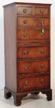 QUEEN ANNE REVIVAL WALNUT BACHELORS PEDESTAL CHEST