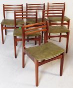 MATCHING SET OF SIX MID CENTURY DINING CHAIRS