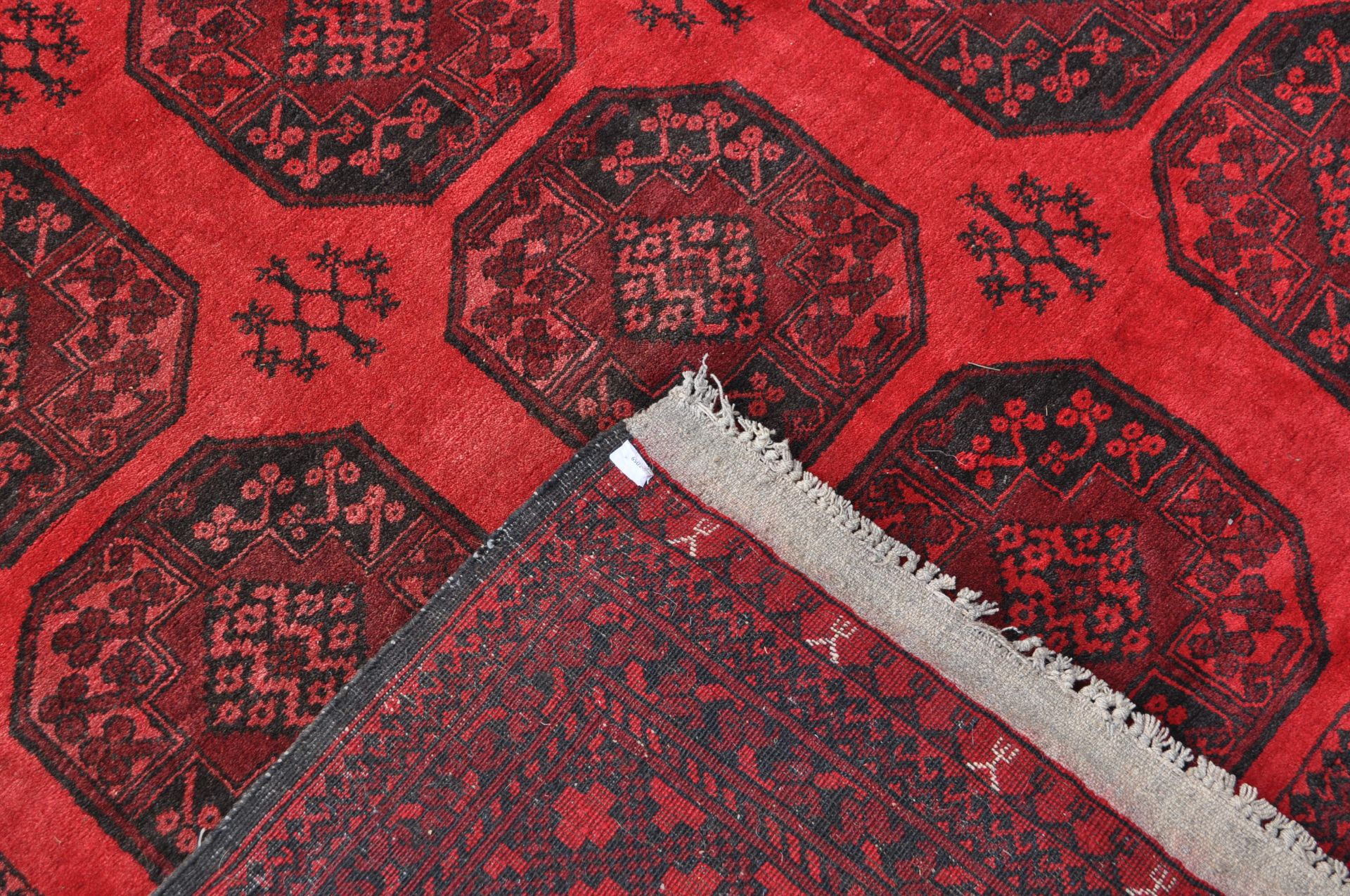 MID 20TH CENTURY AFGHAN AQCHA RUG - Image 4 of 5