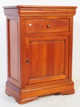 CONTEMPORARY HARDWOOD PEDESTAL CABINET