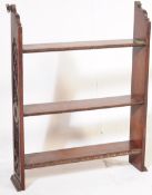 EARLY 20TH CENTURY OAK HANGING BOOKCASE