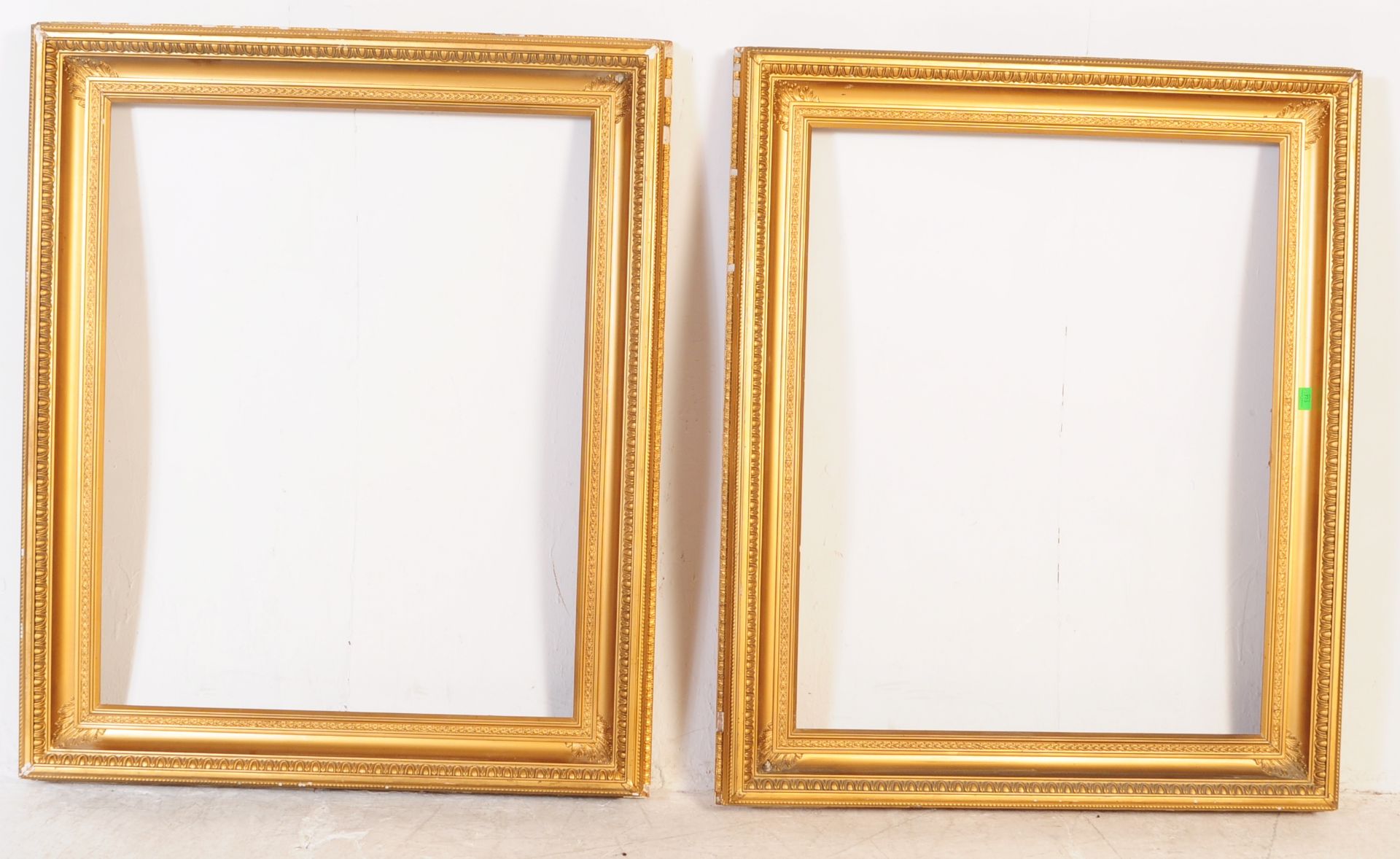 PAIR OF LARGE 19TH CENTURY VICTORIAN GILT WOOD FRAMES - Image 2 of 5