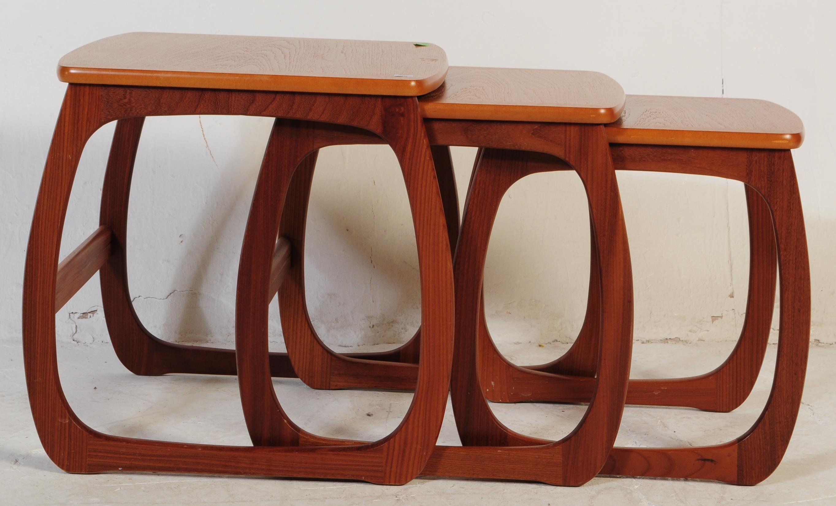 PARKER KNOLL - 20TH CENTURY TEAK NEST OF TABLES