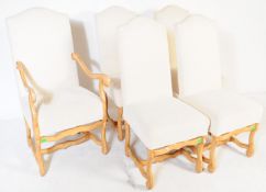 EIGHT EARLY 20TH CENTURY SWEDISH DINING ARMCHAIRS
