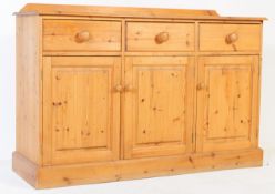 20TH CENTURY COUNTRY PINE REVIVAL PINE SIDEBOARD