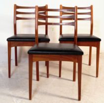 THREE MID CENTURY TEAK DINING CHAIRS