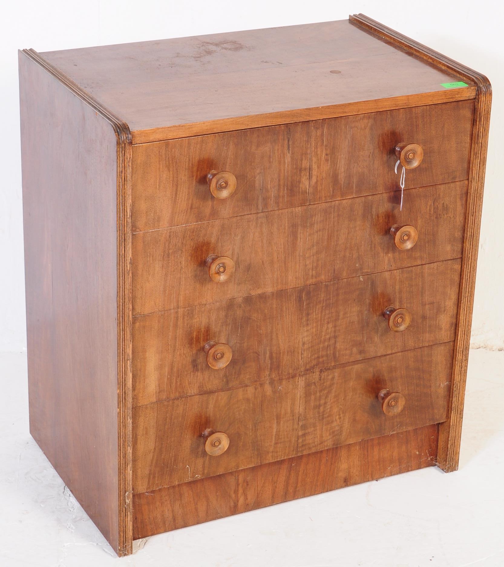 1930S ART DECO BACHELORS CHEST OF DRAWERS - Image 2 of 6
