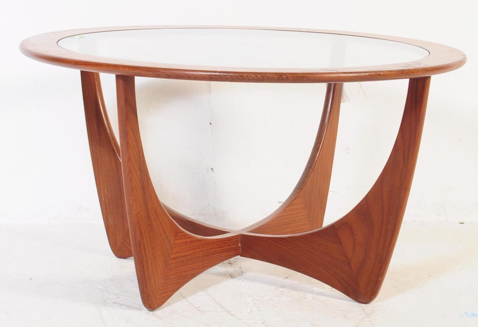 MID CENTURY 1960S TEAK ASTRO COFFEE TABLE