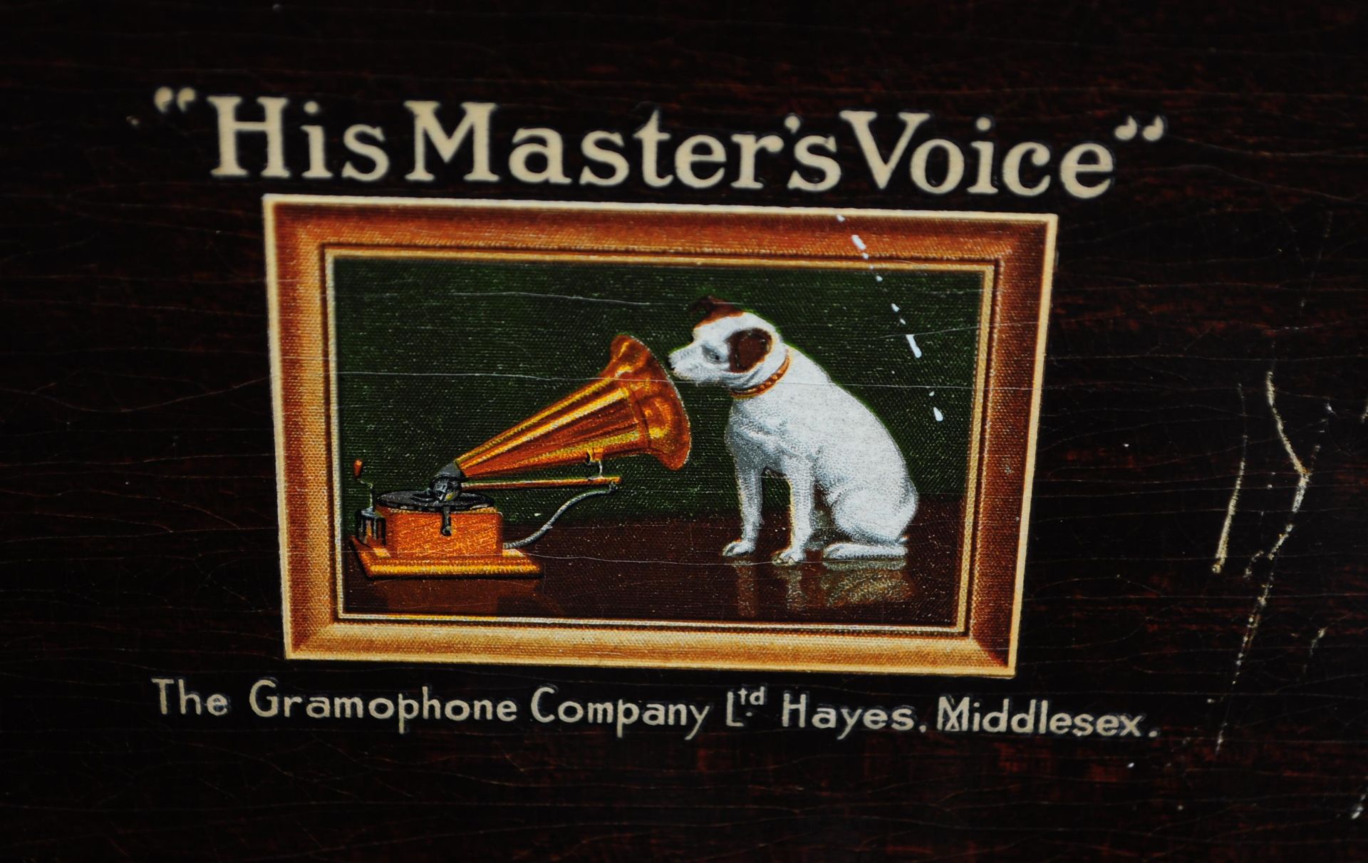 VINTAGE MAHOGANY CASED GRAMOPHONE BY HMV - Bild 4 aus 4