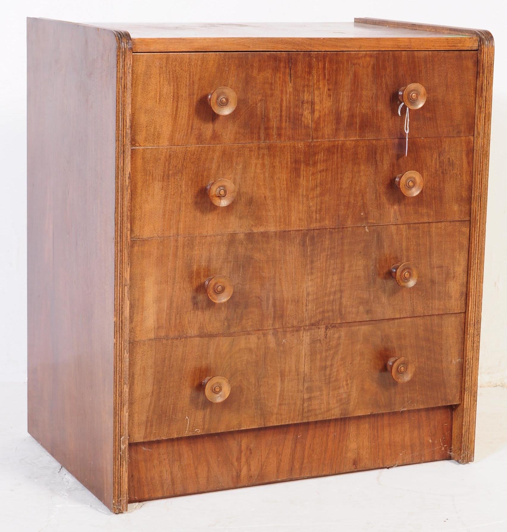 1930S ART DECO BACHELORS CHEST OF DRAWERS