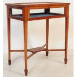 EDWARDIAN 1900S INALID MAHOGANY BIJOUTERIE TABLE