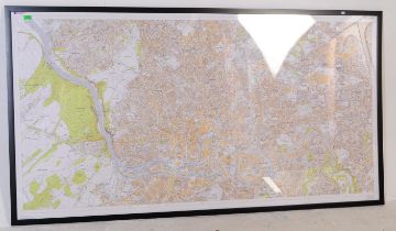 LARGE CONTEMPORARY ORDNANCE SURVEY MAP OF BRISTOL