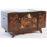EARLY 20TH CENTURY CARVED CHINESE CAMPHOR WOOD CHEST