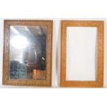 PAIR OF LARGE 20TH CENTURY CARVED OAK FRAMES