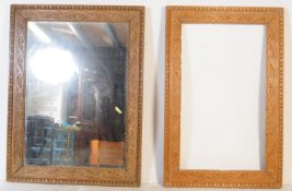 PAIR OF LARGE 20TH CENTURY CARVED OAK FRAMES