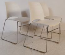 SET OF THREE MID 20TH CENTURY FROVI CANTEEN CHAIRS
