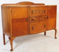 EDWARDIAN ARTS & CRAFTS BOW FRONTED SIDEBOARD