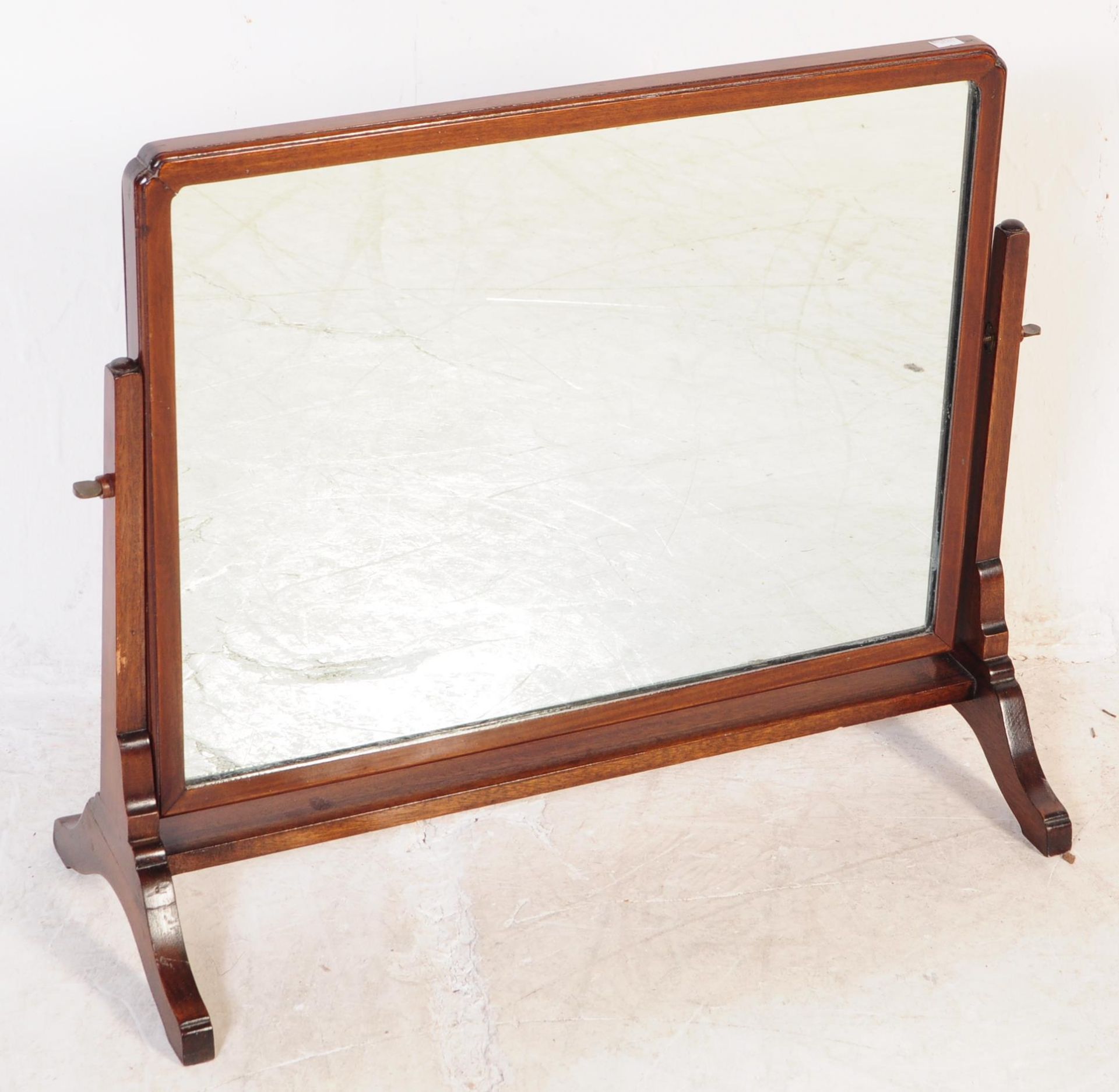 TWO EDWARDIAN 1900S MAHOGANY DRESSING SWING MIRRORS - Image 3 of 5