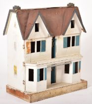 MID CENTURY RETRO WOODEN DOLLS HOUSE