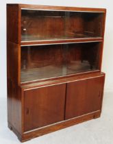 MID CENTURY MINTY FURNITURE OAK BOOKCASE CABINET