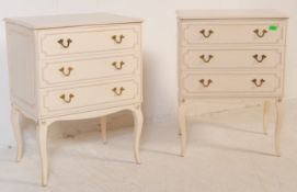 PAIR OF 20TH CENTURY FRENCH LOUIS STYLE BEDSIDE CHESTS