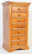 CONTEMPORARY PEDESTAL COUNTRY PINE CHEST OF DRAWERS