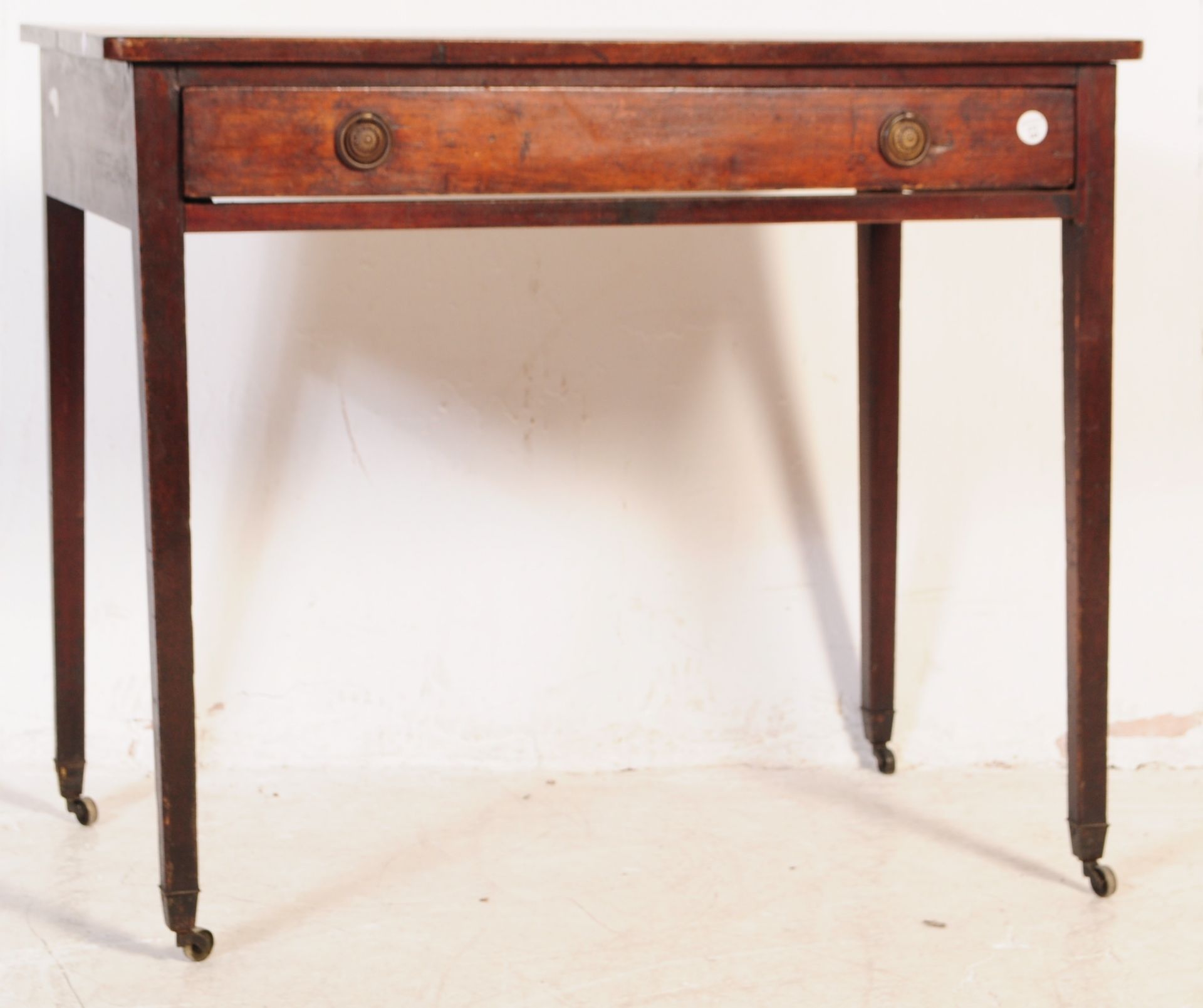 19TH CENTURY GEORGE III MAHOGANY WRITING TABLE DESK