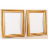 PAIR OF LARGE 19TH CENTURY VICTORIAN GILT WOOD FRAMES