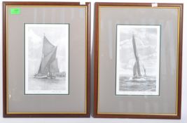 AFTER JOHN S GIBB: LIMITED EDITION PRINTS OF SAIL BOATS