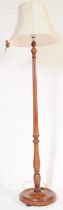 1930S MAHOGANY STANDARD STANDING FLOOR LAMP LIGHT